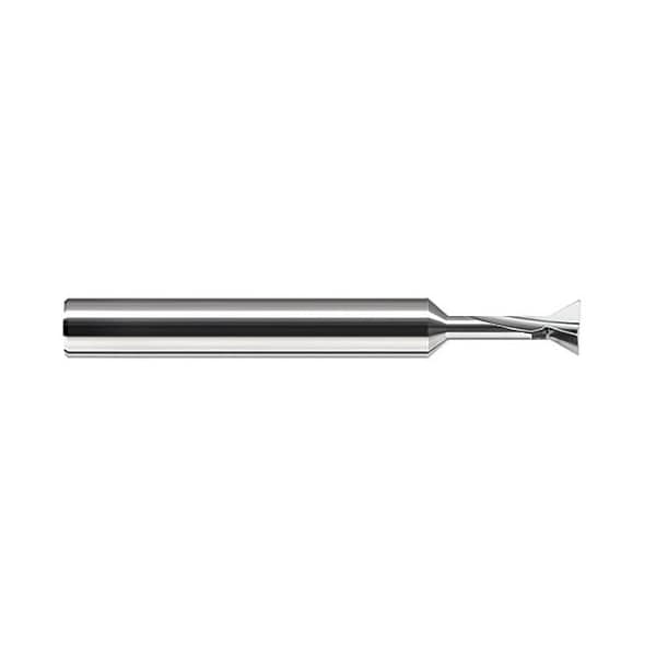 Harvey Tool 1/2 in. dia. x 0.01 in. Radius x 3/8 in. Neck x 90 deg. included Carbide Dovetail Cutter, 3 Flutes 721532 - main